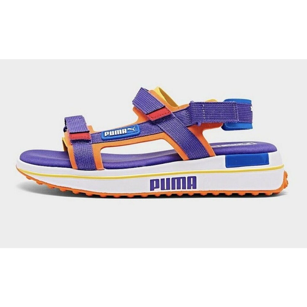 Puma Future Rider Game On Sandals Unisex Purple/Orange/white 37196404 BNIB